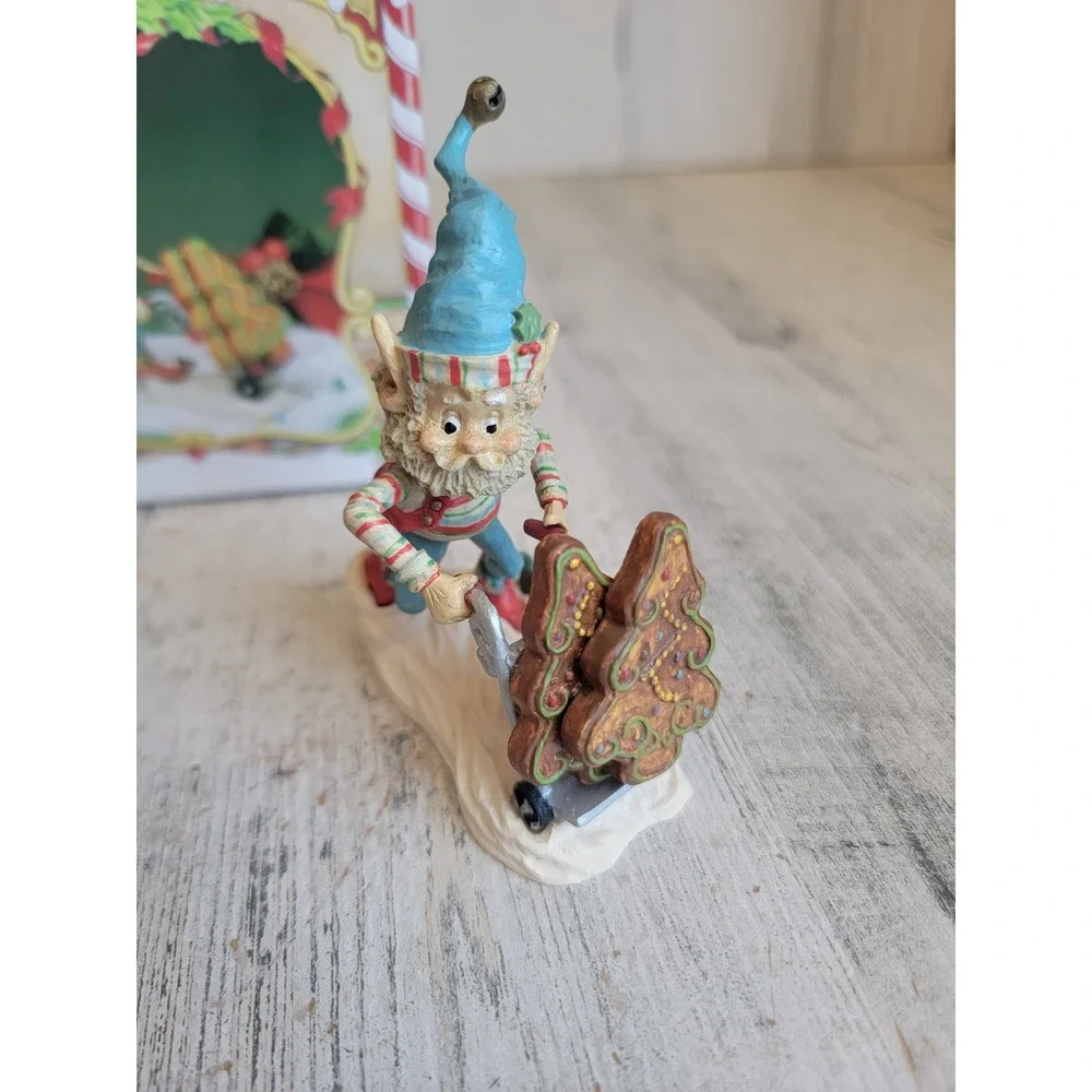 Enesco Fronsie elf cookie carter vintage North Pole accessory Village Santa's